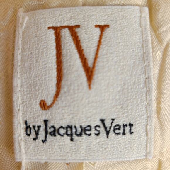 SUIT Vintage 80s 90s Jacques vert cream suit blazer and skirt set Size 10 - Picture 13 of 13